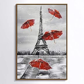 signwin Framed Canvas Wall Art Paris Eiffel Tower...