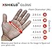 XSHIELD 17-PUG,Polyurethane/Nylon Safety WORK Glove,BLACK,12 Pairs (X-Large)