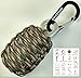 Paracord Survival Grenade Keychain (20pc)--Moms Feel Safe; Your Kids Can Get Food, Fire & Shelter When Lost--Cool Gadget Gifts for Him or Her Dad Boyfriend Men--Camping Hiking Hunting Boy Scout Kit