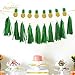 NICROLANDEE 8 Pcs Tropical Glitter Gold Pineapples Bunting Banner Tropical Fruit Garland & 10 Pcs Green Tassel Garland for Luau Wedding Birthday Summer Hawaii Party Decorations