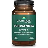 Prominent Nutrition Schisandra - Supplement for Liver & Stress Support - No Artificial Colors - Non-GMO, Vegan & Gluten-Free - 60 Capsules (60 Servings)