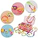 Conleke Pop Snap Beads with Mermaid Hairpin,Jewelry Making Kit(600PCS)- Hairband Necklace Bracelet and Ring Creativity DIY Set,Ideal Christmas Birthday Gifts for Girls Age 4 5 6 7 8 Year Old Kids Toys