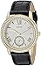 GUESS Women's U0642L2  Elegant Black & Gold-Tome Watch with Genuine Crystals
