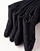 VERO MONTE 4 Pairs Mens Business Dress Socks Black - Men's Cotton Crew Socks