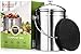 Beaumont Kitchenware Top Rated Compost Bin | High Quality Stainless Steel 304 will Never Rust | Top Quality Brushed Nickel Finish | Premium No-Odor Charcoal Filter | Extra Filter Included | 1 Gallon