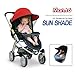 Manito Sun Shade for Strollers and Car Seats (Blue) UPF 50+