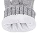 Simplicity Women's Gloves Three Fingers Knit Touchscreen Gloves, Grey