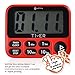 Kitchen Timer, Digital Kitchen Timers Loud Magnetic Clock Countdown Count Up Multiple Function Red