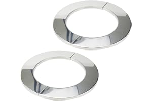 Tsnamay Wall Split Flange, Stainless Steel Round Escutcheon Plate for 3.58"/91mm Diameter Pipe, Pack of 2