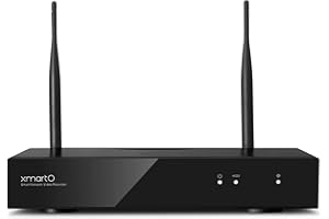 XMARTO WNQ810 4K H.265 10 Channels Wireless WiFi NVR/DVR with Dual WiFi Routers in, Embedded Linux OS, SD Card, HDD and Cloud Recording, Auto WiFi Relay (HDD Not Included)