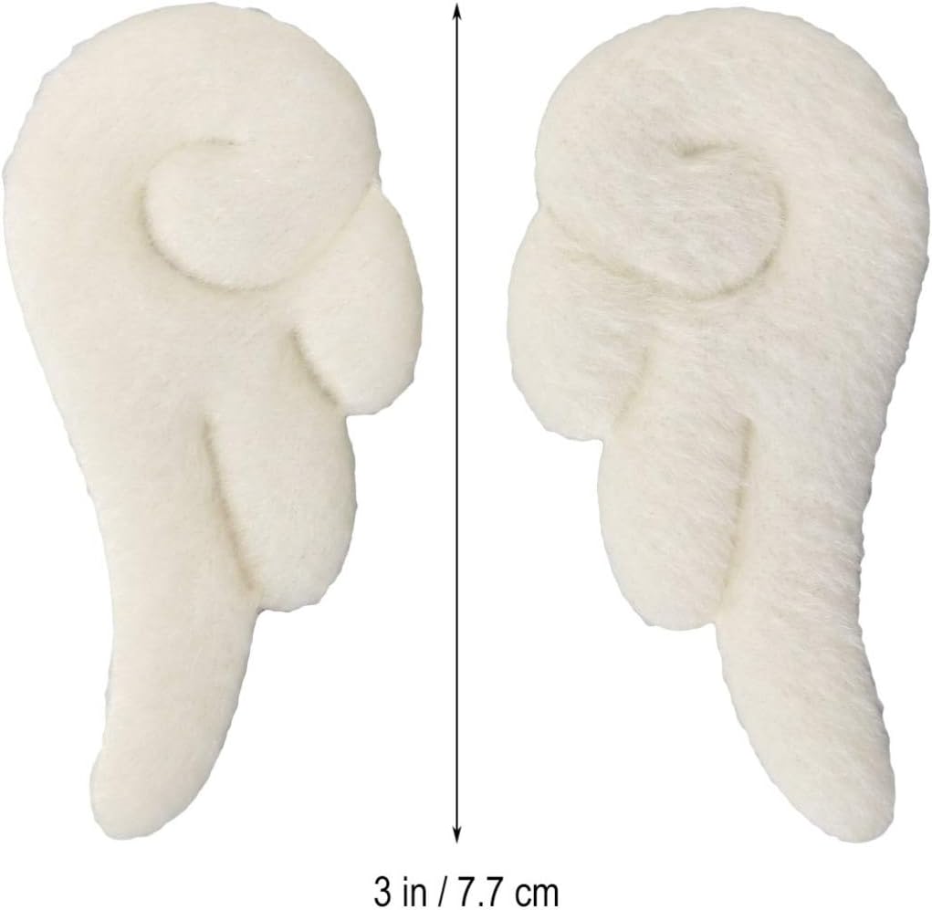 Minkissy 2 Pairs White Angel Wings Hair Clips Alligator Hair ClipsDuckbill Clips Styling Hair Clips for Girls - Image 5