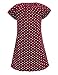 Arshiner Kids Girl Elastic O-Neck Short Sleeve Polka Dot Heart Pocket Pullover Dress