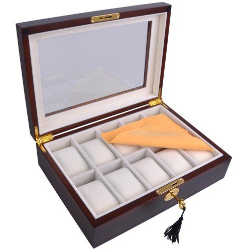wooden watch organizer