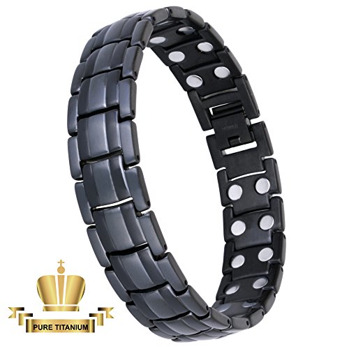 Field Therapy Double Titanium Bracelet Pain Relief For