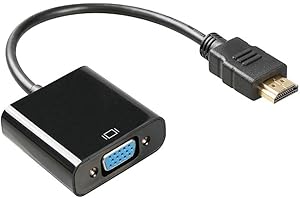 HDMI to VGA, TENINYU Gold-Plated HDMI to VGA Adapter (Male to Female) for Computer, Desktop, Laptop, PC, Monitor, Projector, 