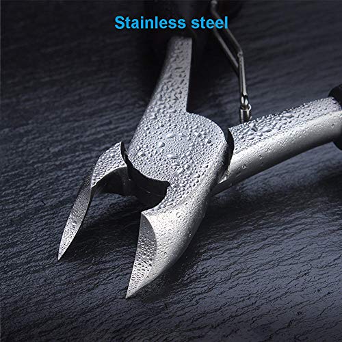 Large Toenail Clipper Cutter for Thick Toe Nails Men Seniors Elderly Stainless Steel,Ingrown Toenail Tool Nipper Wide Opening Professional Podiatrist with Lifter for Diabetic Tough Nails Curved Blades - Thumbnail 5