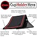CupHolderHero fits Honda Ridgeline Accessories 2017-2023 Premium Custom Interior Non-Slip Anti Dust Cup Holder Inserts, Center Console Liner Mats, Door Pocket Liners 24pc Set (Red Trim)