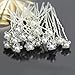 20pcs Women's Fashion Wedding Bridal Beautiful Pearl Flower Crystal Hair Pins Clips