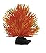 Penn-Plax Foregrounder Orange Fan Brush Aquarium Decor - Underwater Artificial Plant for Betta and Goldfish (PPBT17)
