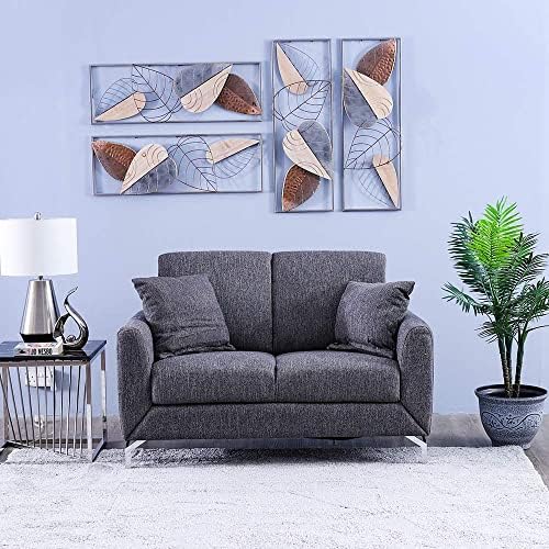 Danube Home Jozel 2 Seater Fabric Sofa, Dark Gray 142 x 89 x 79 cm price in UAE Amazon UAE