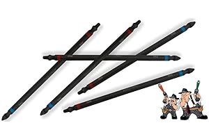 Rack-A-Tiers #2 Blue Phillips and #2 Red Robertson Square Red Double Ended Impact Pack of 5 pcs (70226BR.P5)