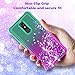 LG Stylo 5 Phone Case, LG Stylo 5/5 +/5V/LG stylo 5 plus Case with 2Pcs Screen Protector, Four Reinforced Corners TPU Bumper Cushion Protective Shockproof Phone Cover for Girls Women, Mint/Purple