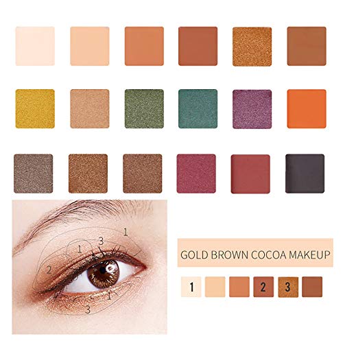 Woaills Home 12-Color Eyeshadow Palette, The Best Professional Eyeshadow Palette for Makeup, high-Pigment Makeup, Easy to Mix and Color, Metallic Eyeshadow Makeup Set