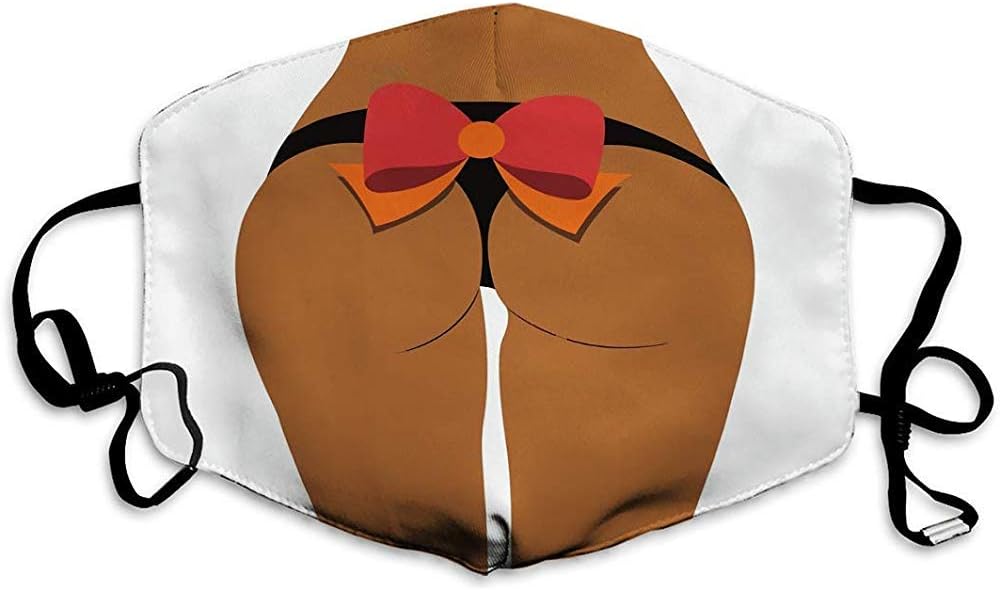 Anti-Dust Mouth Masks Reusable Face Mask Beautiful Female Buttocks Bikini Beautiful Female Buttocks Bikini Gift Bow Flat Stock Electric