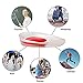 Silicone Gel Heel Cups, Shoe Inserts Silica Gel Pads Insole for Plantar Fasciitis, Bone Spurs Pain Relief, Sore Heel Pain, Achilles Pain and Foot Care (Red Women's 4.5-8.5)