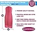 Bags for Less Hot Pink Wedding Gown Travel & Storage Garment Bag Soft, Breathable, Durable, Rip & Water Resistant Material – Large Size with 10’’ Gusset – Clear Vinyl Pouch for Labeling