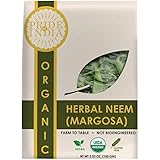 Pride Of India - Organic Neem/Margosa Herb, 100 gm Whole Leaf