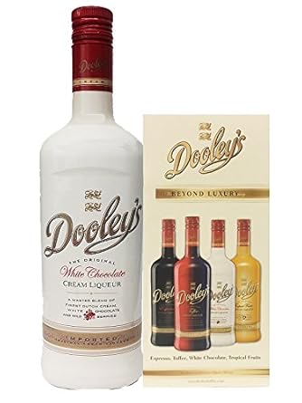 Dooleys Likör White Chocolate mit Wodka 0,7 Liter + Dooleys Cocktailheft