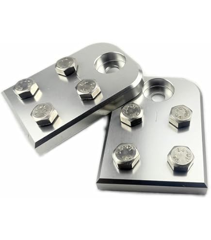 TIDUS AUDIO B-15 Negative Chrome Battery Terminal - 1/0 Gauge Input, 2x 8 Gauge Output