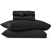 SHEEX Nightfall Luxury Cooling Sheets, Queen Black Eclipse | Oeko-TEX&reg; Certified, Moisture-Wicking, Deep Pocket, Breathable, Anti-Wrinkle Sheets for Hot Sleepers, Ultra-Soft