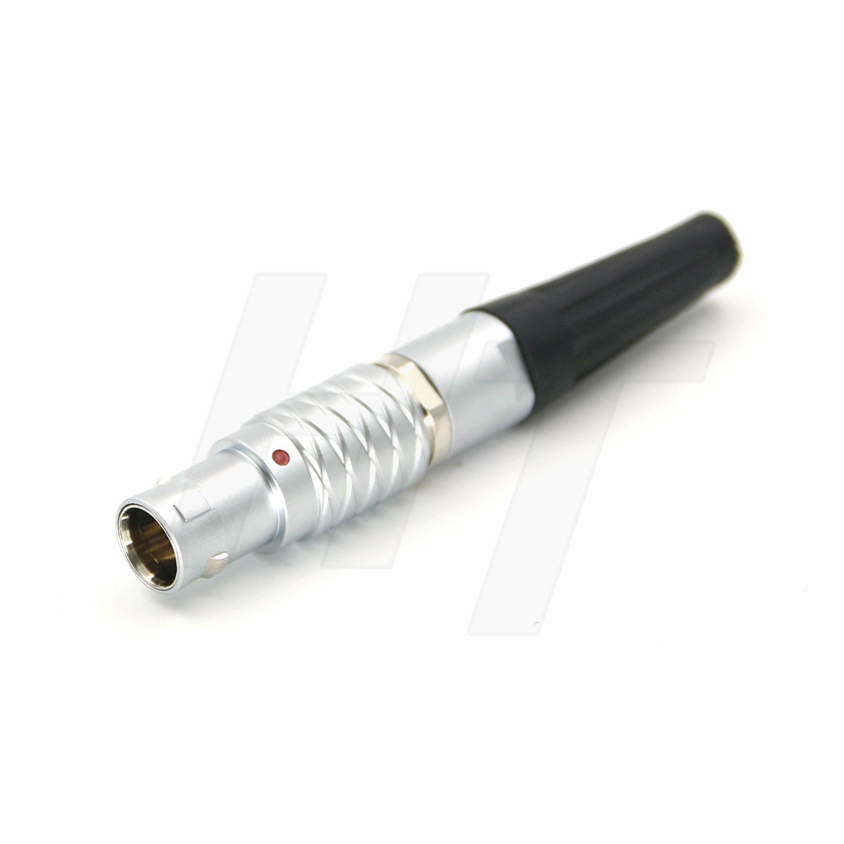 HangTon 1B Multipole Circular Metal Connector Male Straight Cable Plug FGG Push-Pull Quick-Lock Solder (3 Pin, Plug)