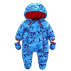 Vine Sneeuwpak voor baby‘s, met capuchon en twee ritssluitingen op de voorzijde