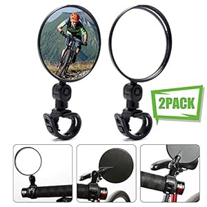 MHOYI Fietsspiegels Verstelbare Stuurspiegel Fietsspiegel Achteruitkijkspiegel Stuurspiegel Voor fiets Motorfiets E-bike…