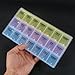 LOHOME® Weekly Pill Organizer, 7 Day 21 Slots Pill Medicine Storage Box Three-time-a-Day Pill Detach Case Weekly Medtime Planner for Medications Supplements and Vitamins (Blue + Pink + Yellow)
