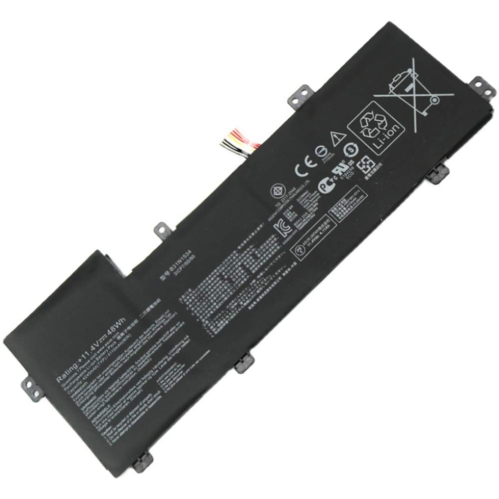 ASKC 11.4V 48Wh B31N1534 Laptop Battery for ASUS Zenbook U5000 UX510 UX510UX UX510UW Series UX510UW-1A UX510UW-RB71 UX510UX-1A UX510UX-CN044T