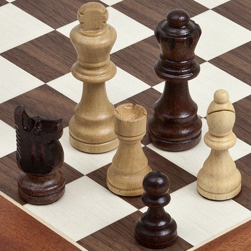 Bello Games Staunton Heavily Weighted Chessmen. King: 3 3/32"