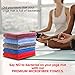 Microfiber Sports and Non Slip Hot Yoga Mat Towel - Quick Dry, Soft and Absorbent Gym Towels - Camping, Fitness, Workout, Pilates, Travel or Beach (Purple S)