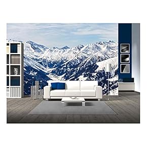 Chinese Landscape Watercolor Painting - Removable Wall Mural | Self-Adhesive Large Wallpaper - 66x96 inches