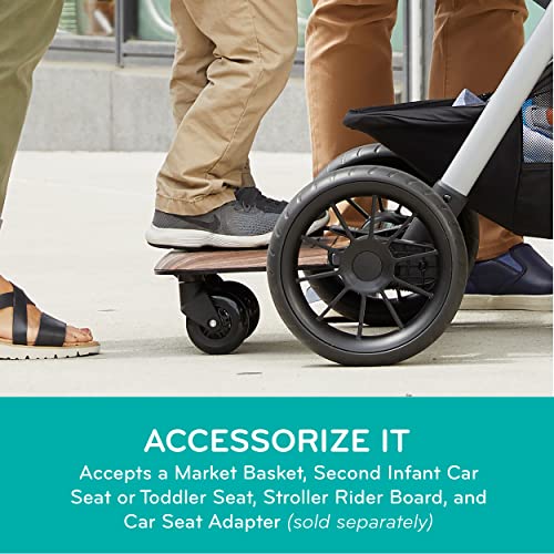 Evenflo Pivot Vizor Travel System with LiteMax Infant Car Seat (Chasse