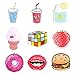 ONINIT Acrylic Brooches Set Drink and Food Pin Badge for Clothes/Bags/Backpack (9 pieces)
