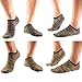 Yingdi No Show Copper Socks for Men and Women - Moisture Wicking and Antimicrobial Pack of 4 Pairs