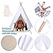 Pet Teepee Tent,Removable and Washable Pure White Pet Kennels Pet Play House Dog Play Tent Cat /Dog Bed (Without Cushion)