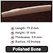 Polished Bone Saddle - Fits Many Post-2000 Gibson® Guitars. 12 Inch Radius.