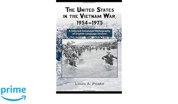 The United States And The Vietnam War 1954 1975 A Selected - 