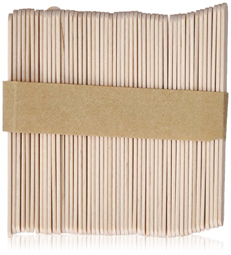 Satin Smooth Hair Waxing Small Applicators For Eyebrow, Upper Lip, Chin, Facial Hair Removal, 100 Count