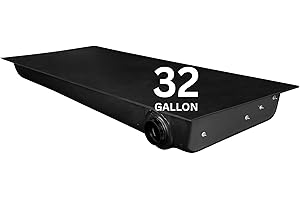Ameri-Kart 32 Gallon RV Black Water Tank, Leak-Proof RV Water Storage Tank for Toilets in Campers, Trailers, Motorhomes, and RVs, Right Side Discharge, 63" x 24" x 7" (HT-292)